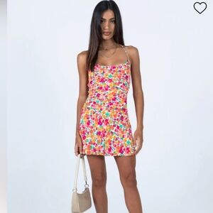 NWT Princess Polly Celena Rainbow Floral Mini Dress